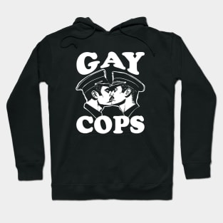 Gay Cops Funny Gay Police Kissing Hoodie